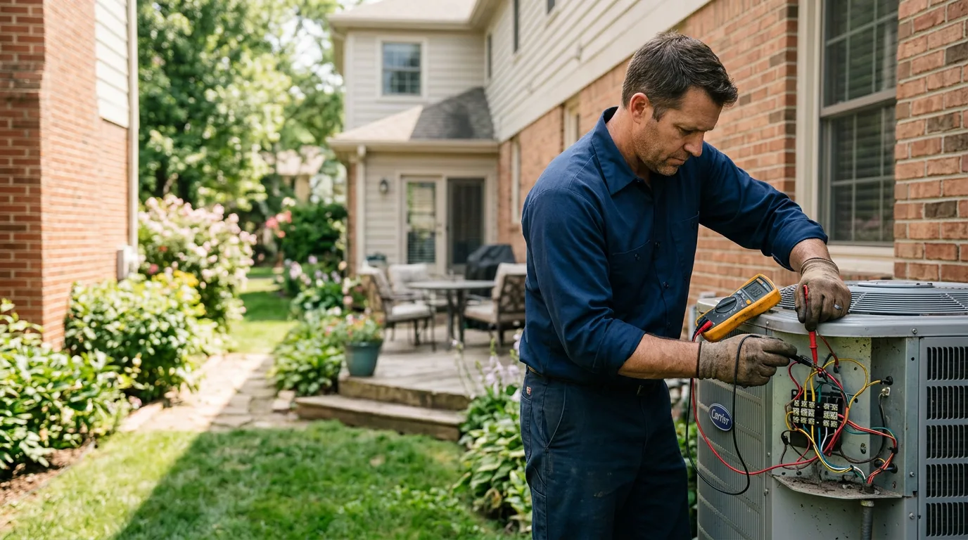 HVAC technician working near Lizella, GA
